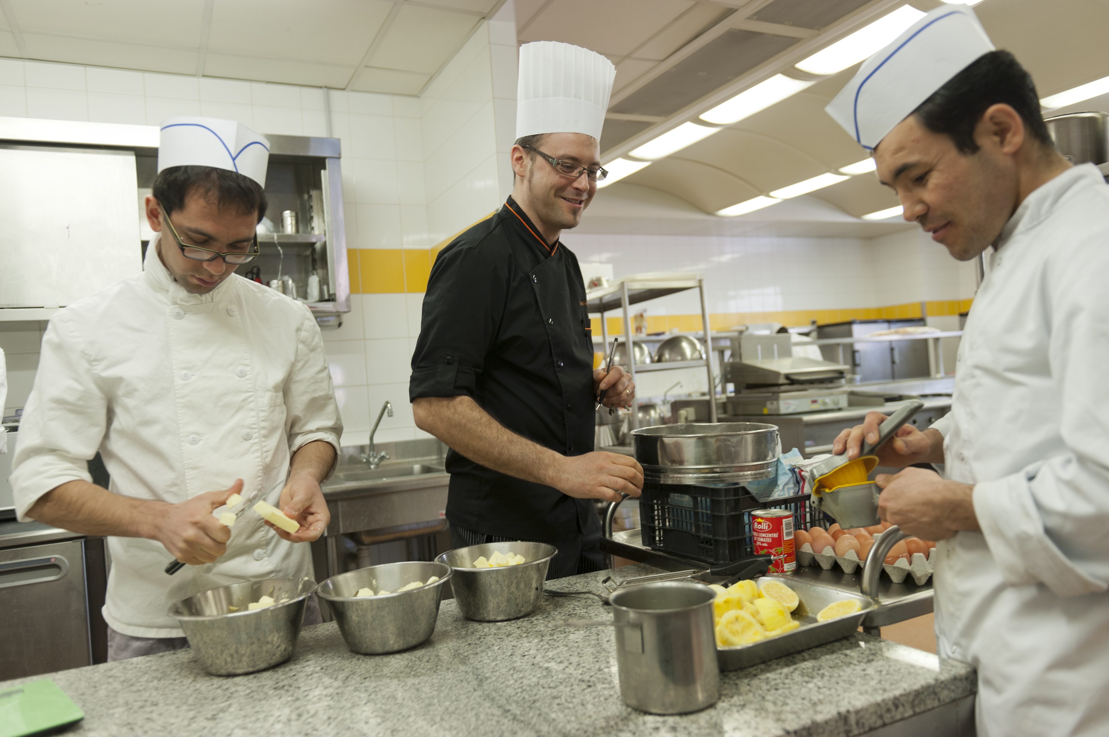14 mars 2012, formation cuisine au LycÃ©e professionnel SacrÃ©-CÅur d'Apprentis d'Auteuil Ã  Thiais (94)